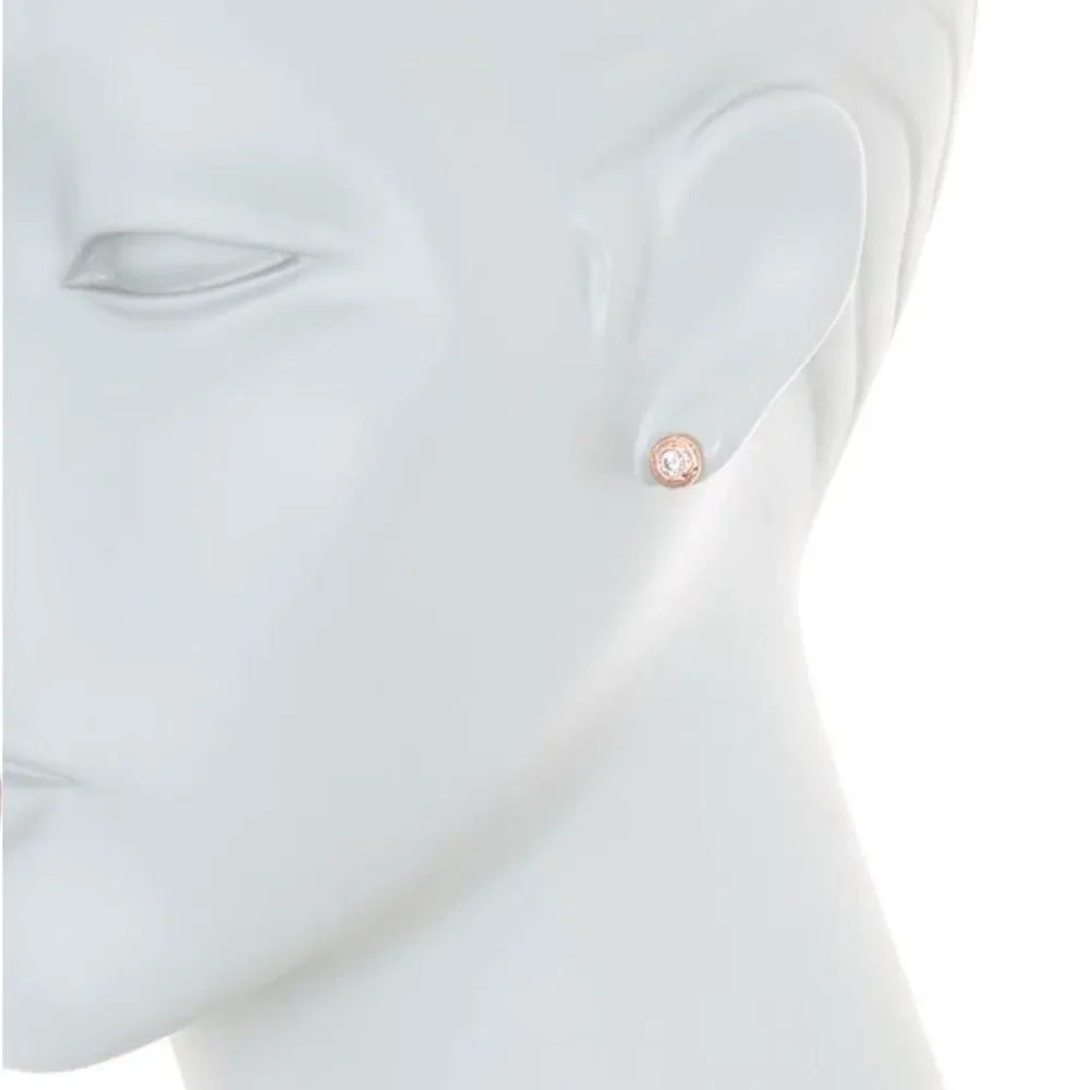 NWT KATE SPADE | Round studs rose gold I